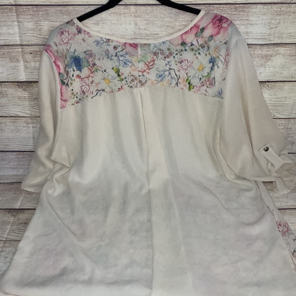 Bluebell Top Nude Floral Blouse for Women - Picture 5 of 5